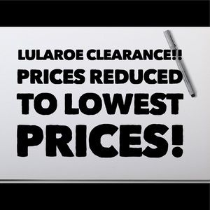 👚👗👠Clearance LuLaRoe! Lowest price posted!
